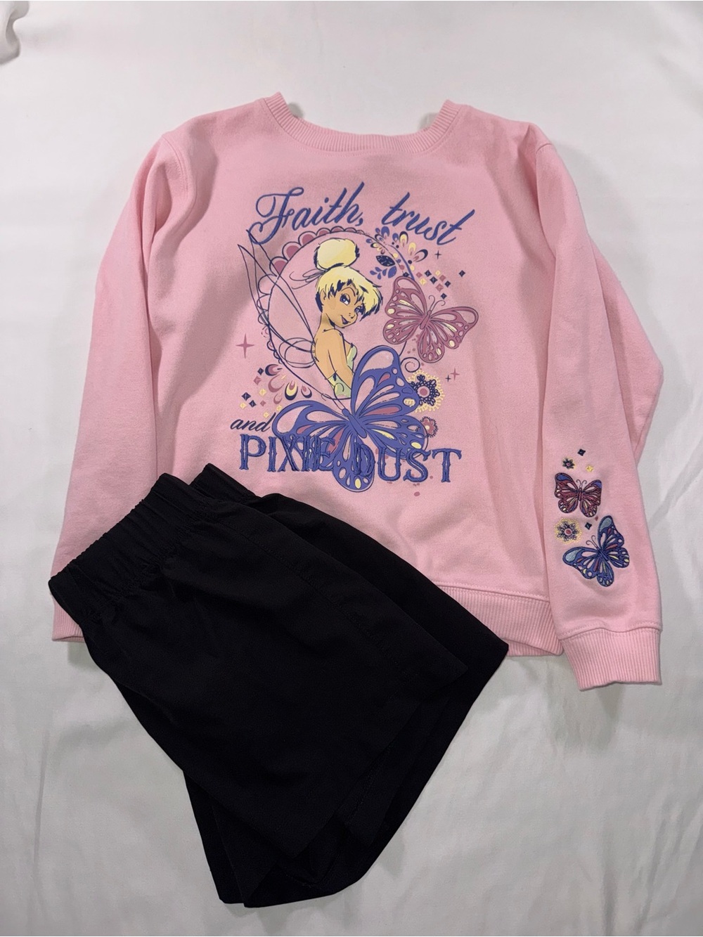 Pink Tinker Bell Pixie Dust Sweatshirt - Girls